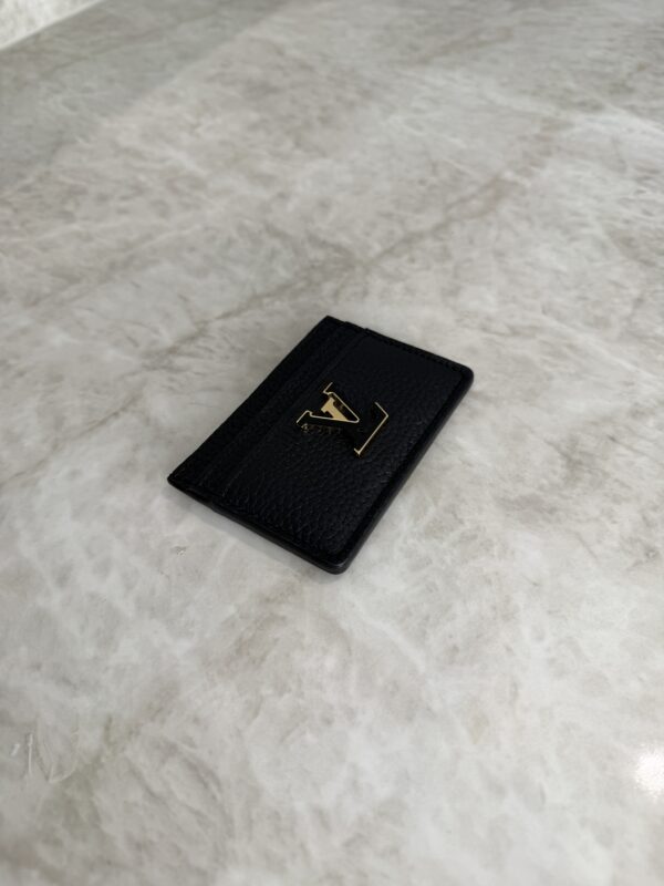 Louis Vuitton Taurillon Capucines Card Holder Black