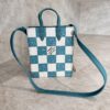 Louis Vuitton Sac Plat Bag Pencil Effect Damier Printed Leather XS