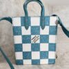 Louis Vuitton Sac Plat Bag Pencil Effect Damier Printed Leather XS