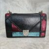 Christian Dior Lambskin Sequin Medium Diorama Flap Bag Black