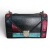 Christian Dior Lambskin Sequin Medium Diorama Flap Bag Black