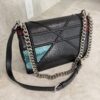 Christian Dior Lambskin Sequin Medium Diorama Flap Bag Black