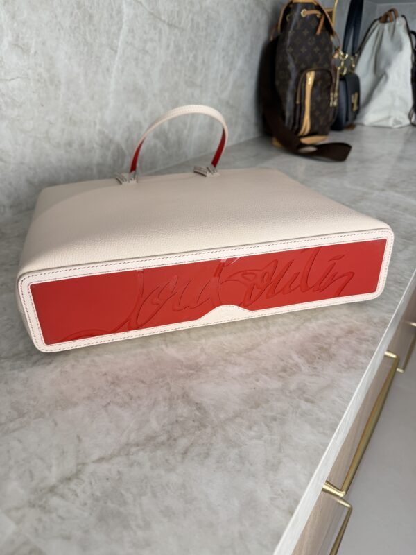 Christian Louboutin Cabata North South Zipped Tote Milk