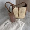 Saint Laurent (YSL) Raffia Baby Supple Le 5 A 7 Hobo