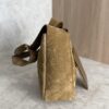 Saint Laurent (YSL) Suede Baby Supple Le 5 A 7 Hobo Golden Leaf