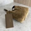 Saint Laurent (YSL) Suede Baby Supple Le 5 A 7 Hobo Golden Leaf
