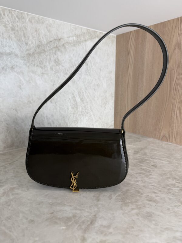 Saint Laurent (YSL) Mini Voltaire in Patent Leather