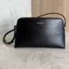 Saint Laurent Paris Zip-Up Mini Shoulder Bag Black