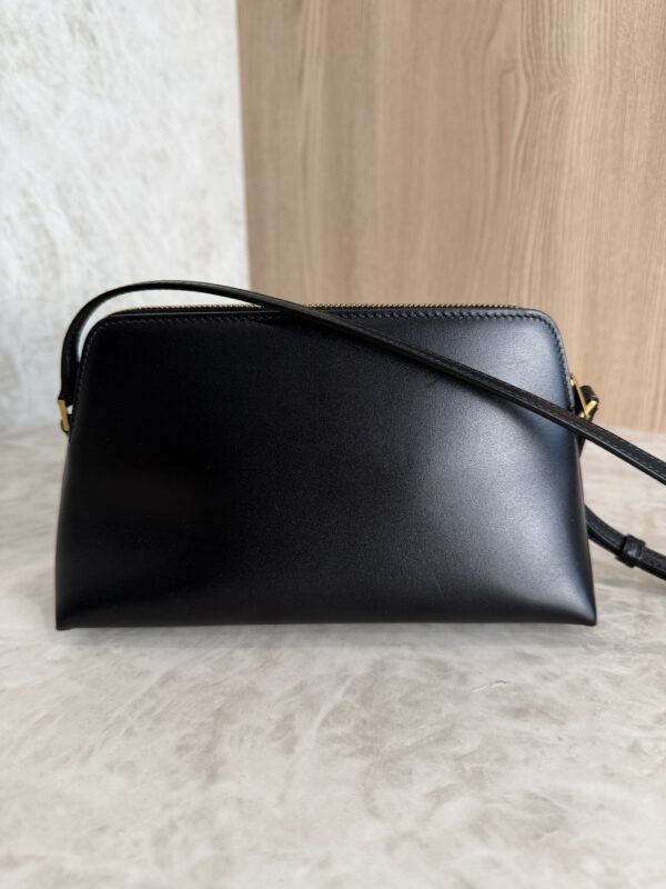 Saint Laurent Paris Zip-Up Mini Shoulder Bag Black