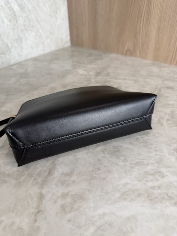 Saint Laurent Paris Zip-Up Mini Shoulder Bag Black