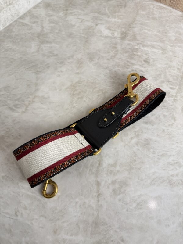 Christian Dior Canvas Embroidered Shoulder Strap