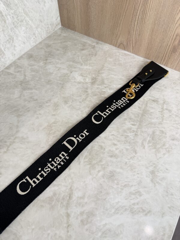 Christian Dior Canvas Embroidered Shoulder Strap