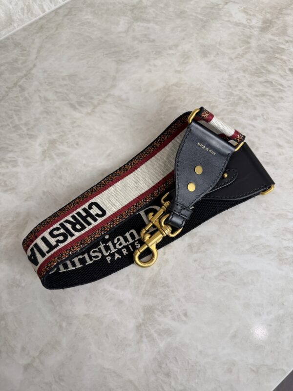 Christian Dior Canvas Embroidered Shoulder Strap
