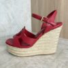 Louis Vuitton LV Isola Wedge Espadrille Red
