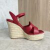 Louis Vuitton LV Isola Wedge Espadrille Red