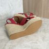 Louis Vuitton LV Isola Wedge Espadrille Red