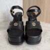 Louis Vuitton Maya Heeled Platform Sandal Black