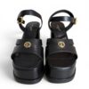 Louis Vuitton Maya Heeled Platform Sandal Black