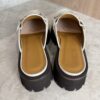 Gucci Horsebit Accent Leather Slides Size 38.5 White