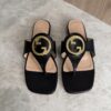 Gucci Blondie Thong Sandals Black 36