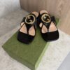 Gucci Blondie Thong Sandals Black 36