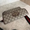 Gucci GG Supreme Monogram Neo Vintage Web Belt Bag Brown