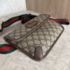 Gucci GG Supreme Monogram Neo Vintage Web Belt Bag Brown