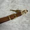 Miu Miu Cognac Leather Key Ring