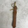 Miu Miu Cognac Leather Key Ring
