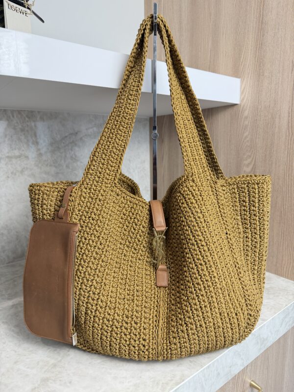 Saint Laurent (YSL) Bea Tote Raffia