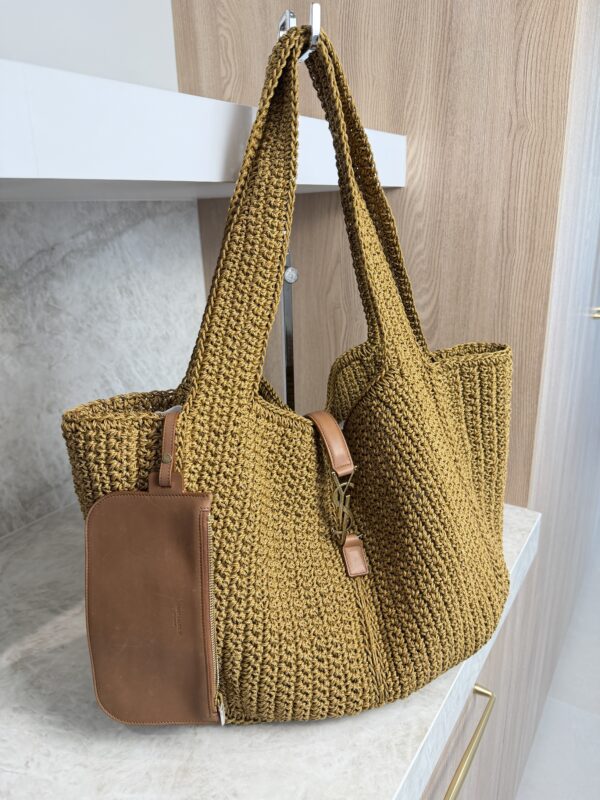 Saint Laurent (YSL) Bea Tote Raffia