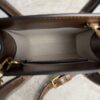 Gucci GG Supreme Monogram Azalea Calfskin Mini Retro Interlocking G Tote Bag Beige Ebony Brown Sugar