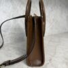 Gucci GG Supreme Monogram Azalea Calfskin Mini Retro Interlocking G Tote Bag Beige Ebony Brown Sugar