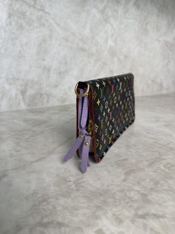 Louis Vuitton Monogram Multicolor Noir Insolite Wallet Lavender