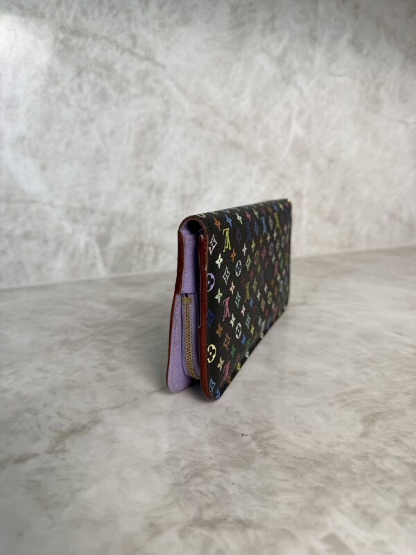 Louis Vuitton Monogram Multicolor Noir Insolite Wallet Lavender