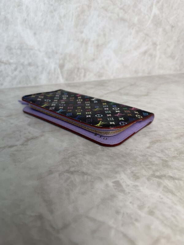 Louis Vuitton Monogram Multicolor Noir Insolite Wallet Lavender