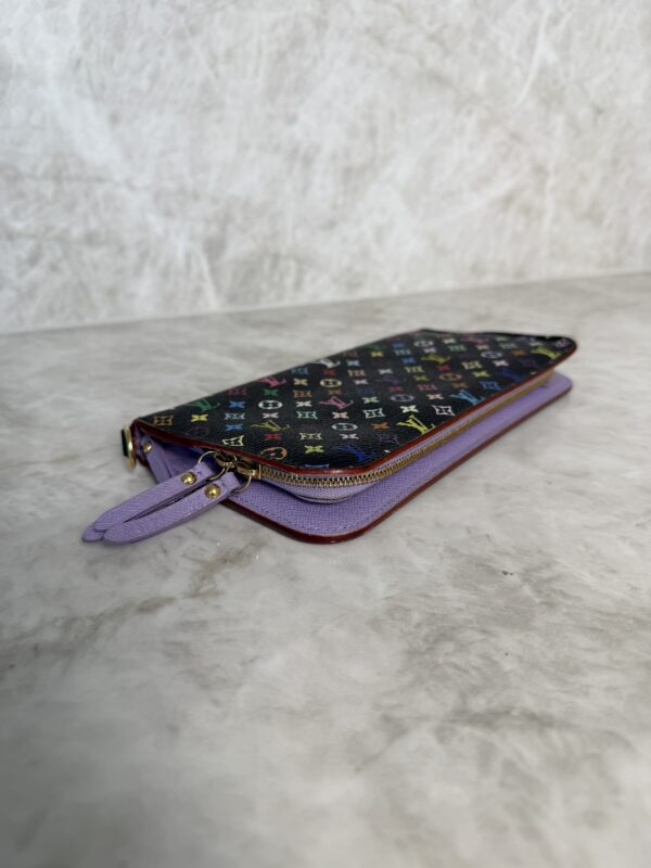 Louis Vuitton Monogram Multicolor Noir Insolite Wallet Lavender