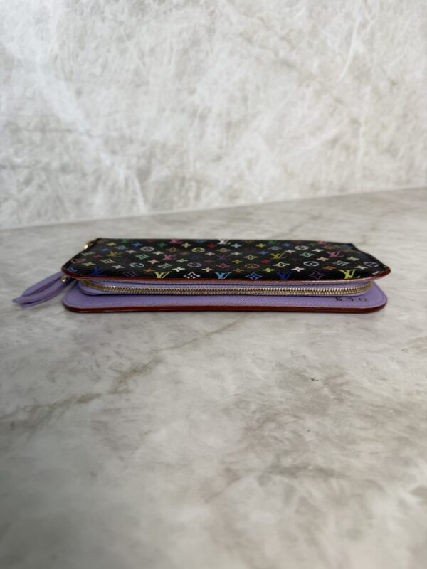 Louis Vuitton Monogram Multicolor Noir Insolite Wallet Lavender
