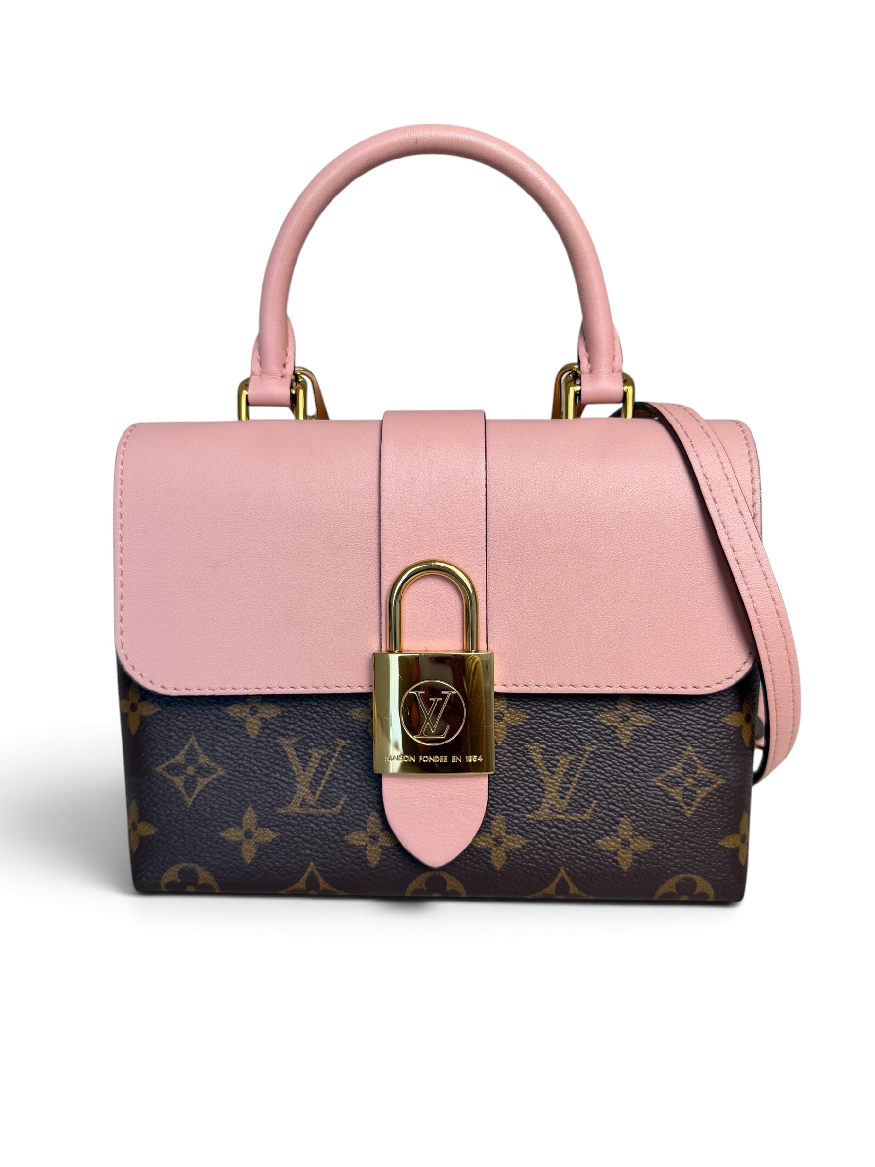 Louis Vuitton Monogram Locky BB Rose Ballerine
