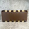 Fendi Paglia Pequin Vitello King Woven Medium Fendi Sunshine Shopper Tote Naturale Gianduia