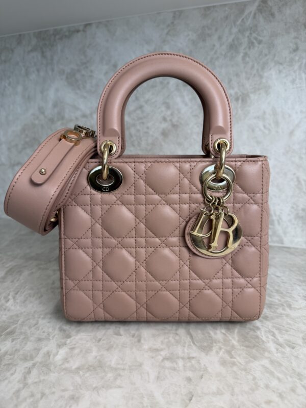 Christian Dior Lambskin Cannage Small My ABCDior Lady Dior