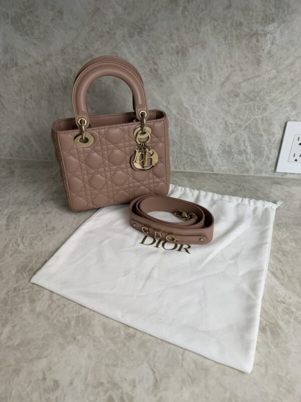 Christian Dior Lambskin Cannage Small My ABCDior Lady Dior