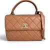 Chanel Lambskin Quilted Small Trendy CC Dual Handle Flap Bag