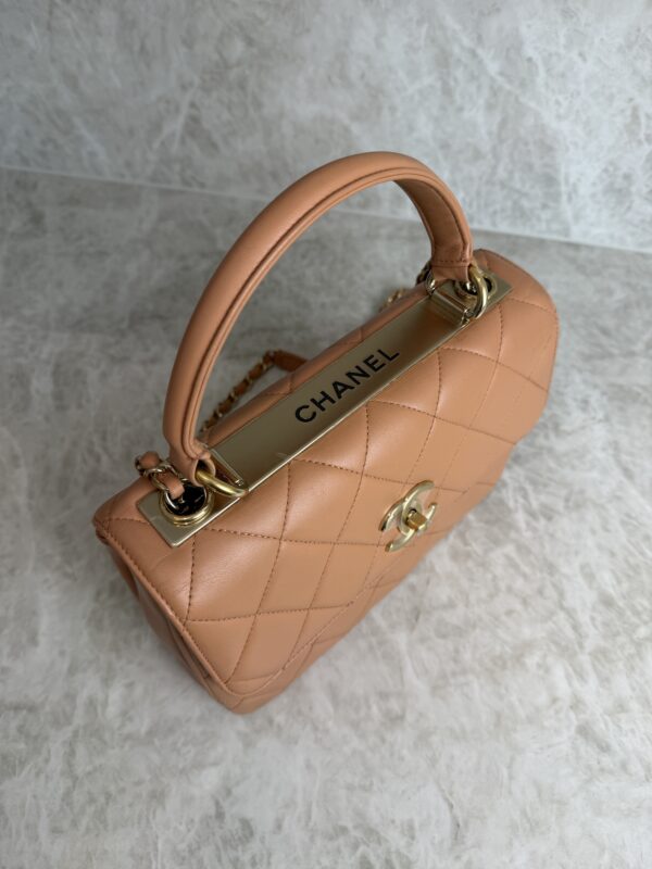 Chanel Lambskin Quilted Small Trendy CC Dual Handle Flap Bag