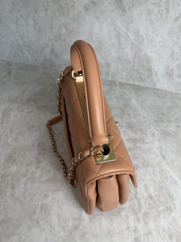 Chanel Lambskin Quilted Small Trendy CC Dual Handle Flap Bag