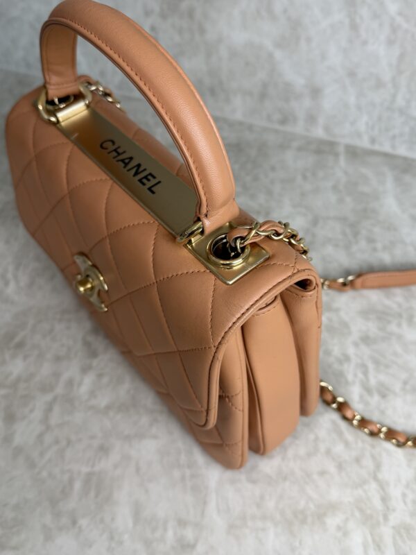 Chanel Lambskin Quilted Small Trendy CC Dual Handle Flap Bag