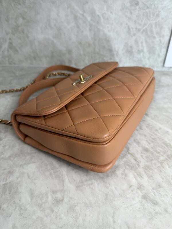 Chanel Lambskin Quilted Small Trendy CC Dual Handle Flap Bag