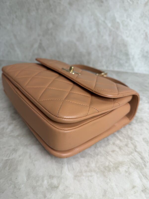 Chanel Lambskin Quilted Small Trendy CC Dual Handle Flap Bag