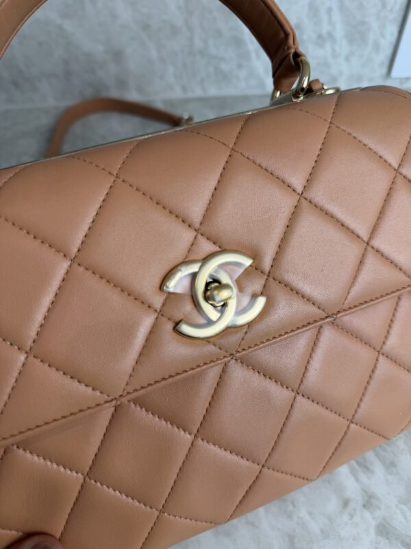 Chanel Lambskin Quilted Small Trendy CC Dual Handle Flap Bag