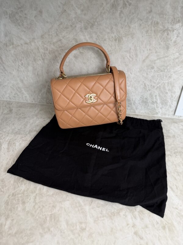 Chanel Lambskin Quilted Small Trendy CC Dual Handle Flap Bag